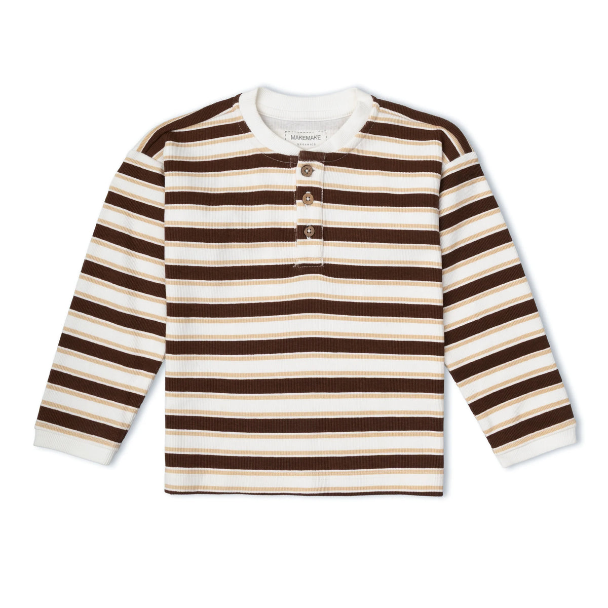 Cocoa Stripe Henley