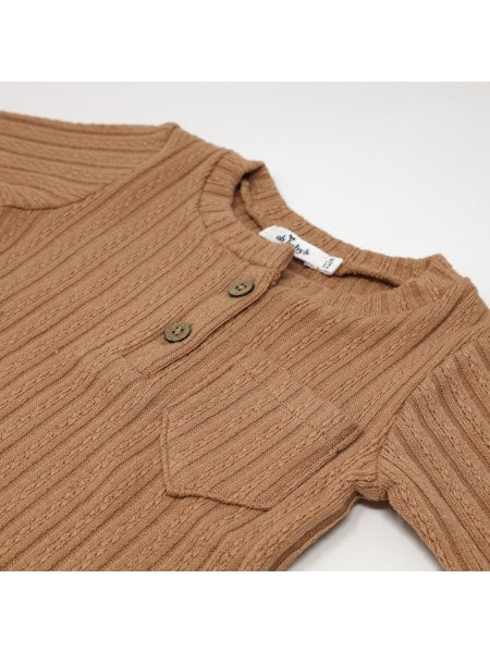 Cable Henley Set