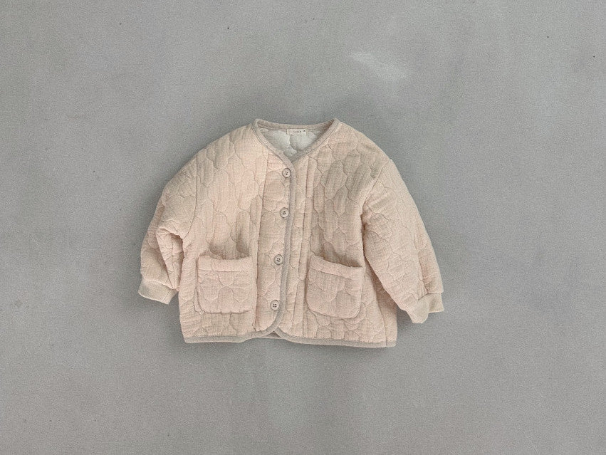 Cream Quilted Jacket