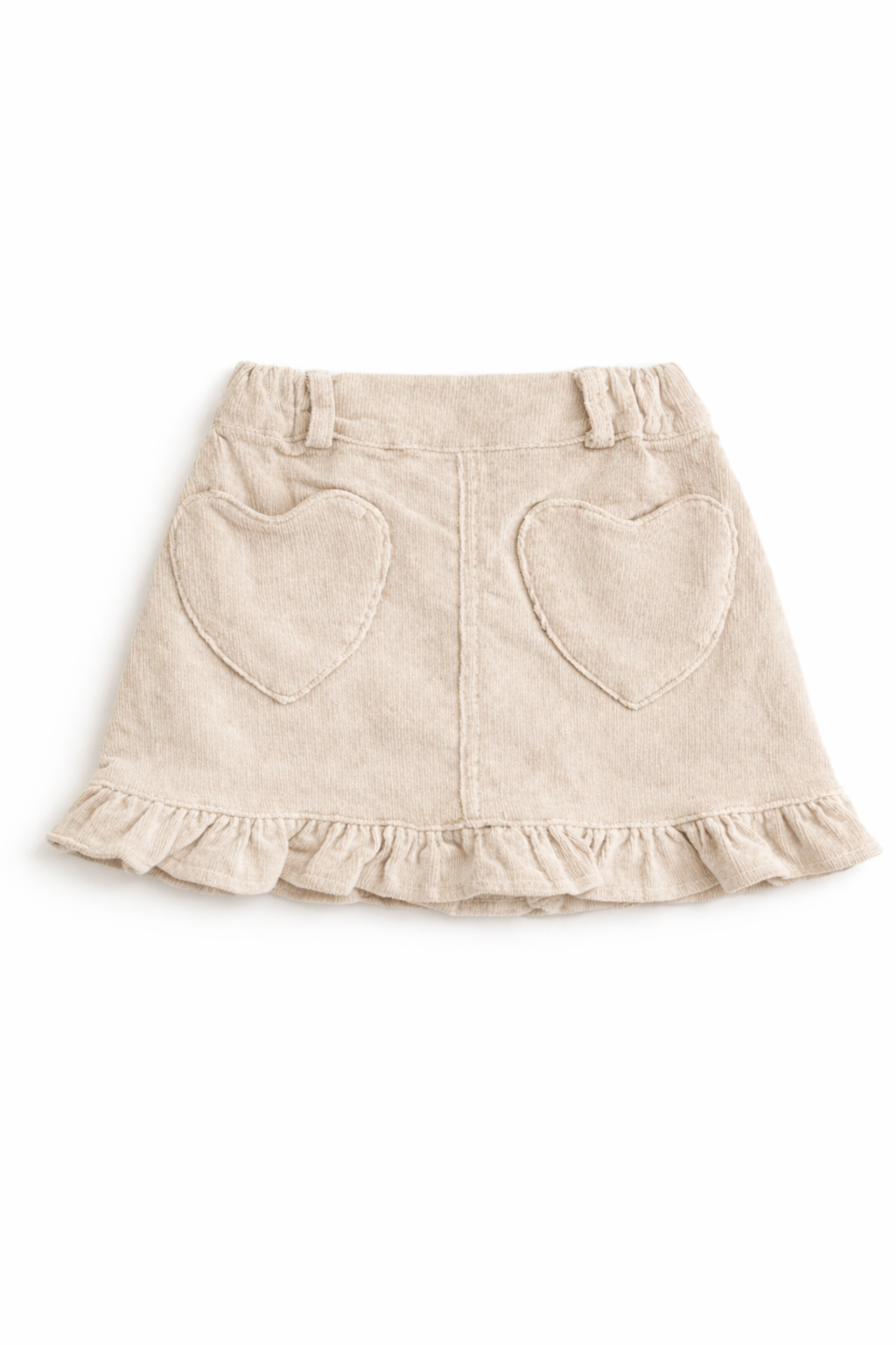Corduroy Heart Pocket Skirt