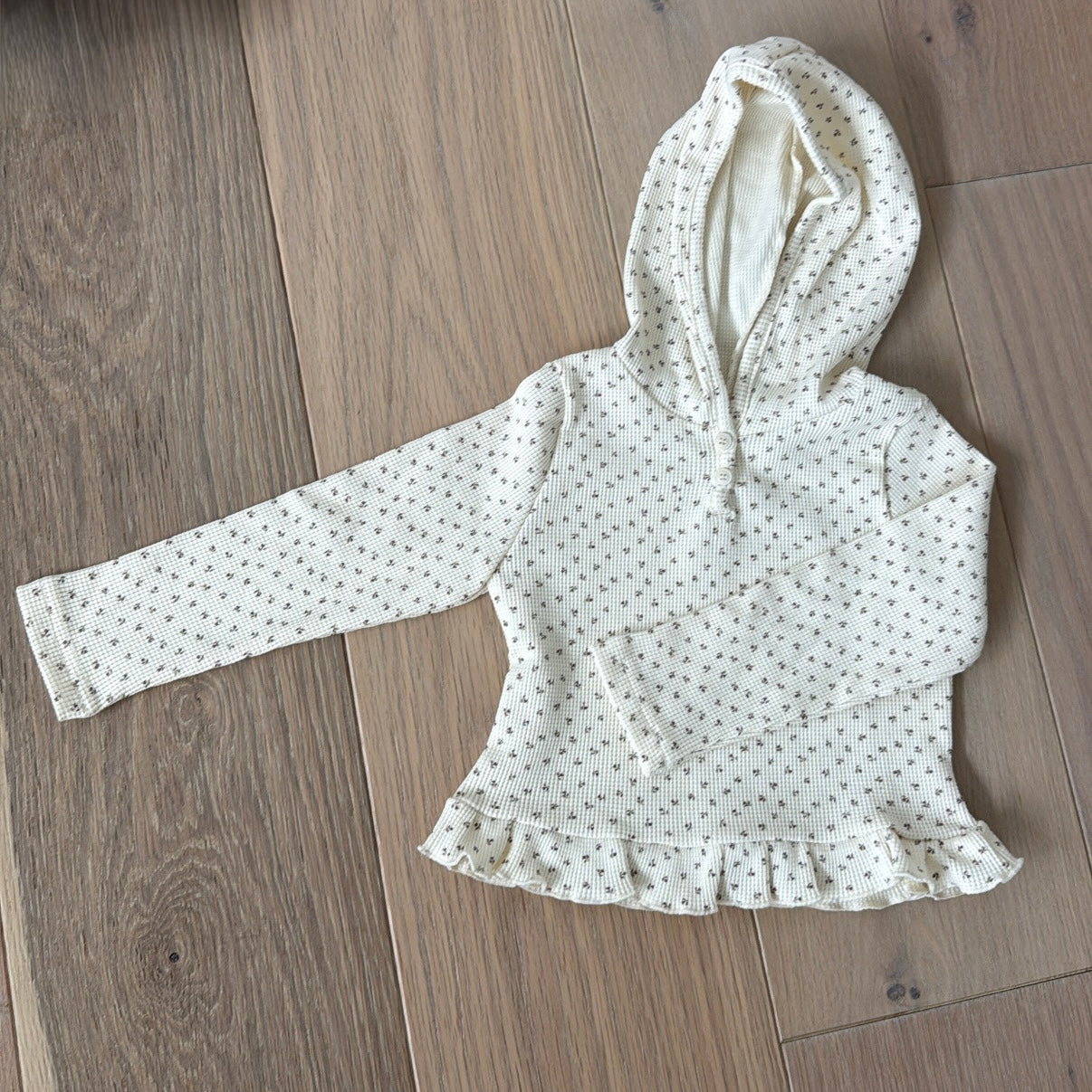 Hooded Waffle Tee