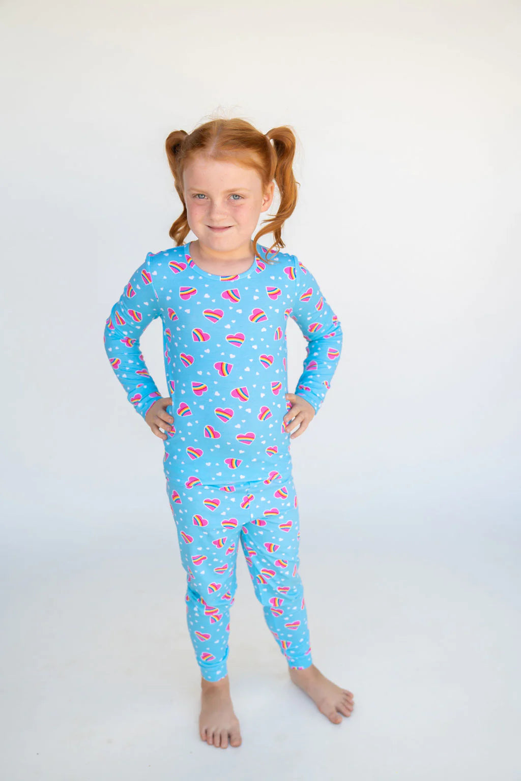 Rainbow hearts Pj Set