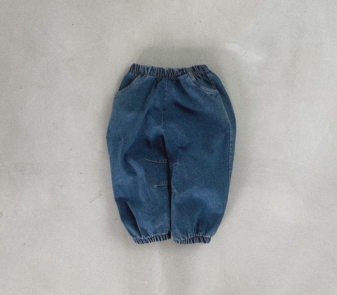 Denim Jogger Pants