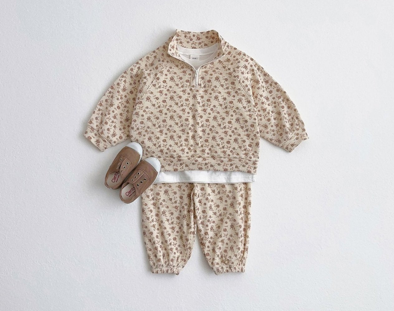 Floral waffle set