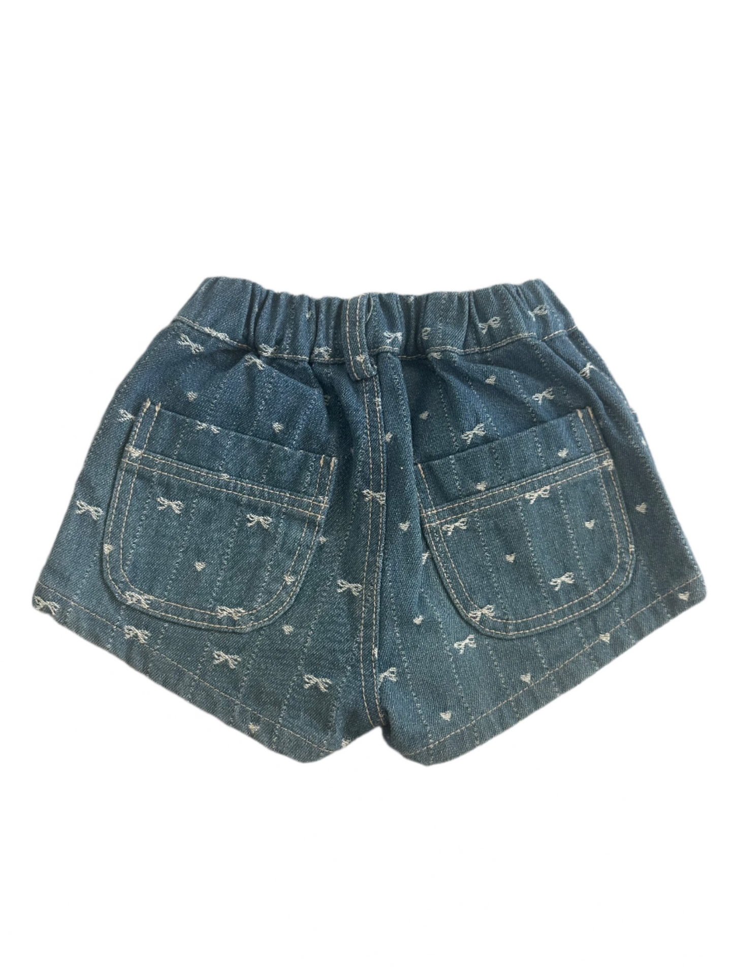 Ribbon Jean Shorts