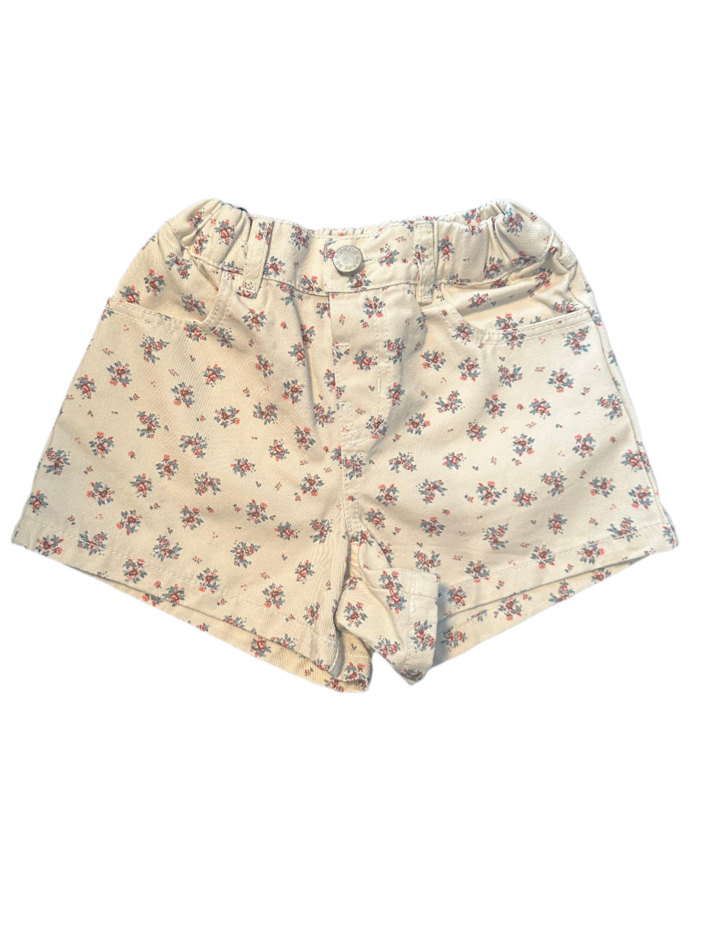 Floral Denim Shorts