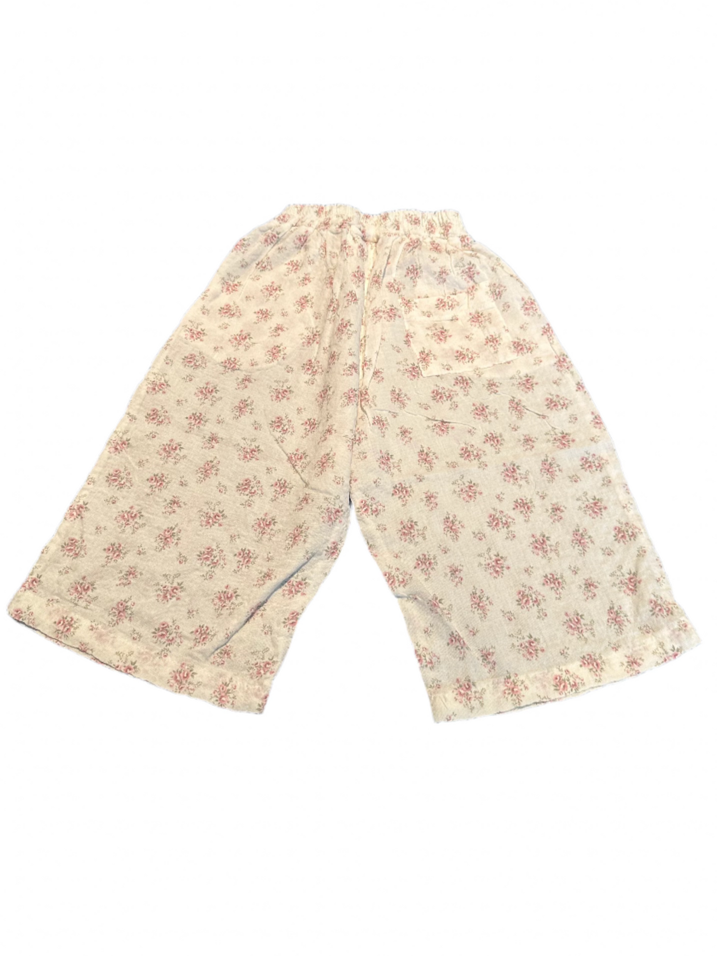 Linen Floral Pants