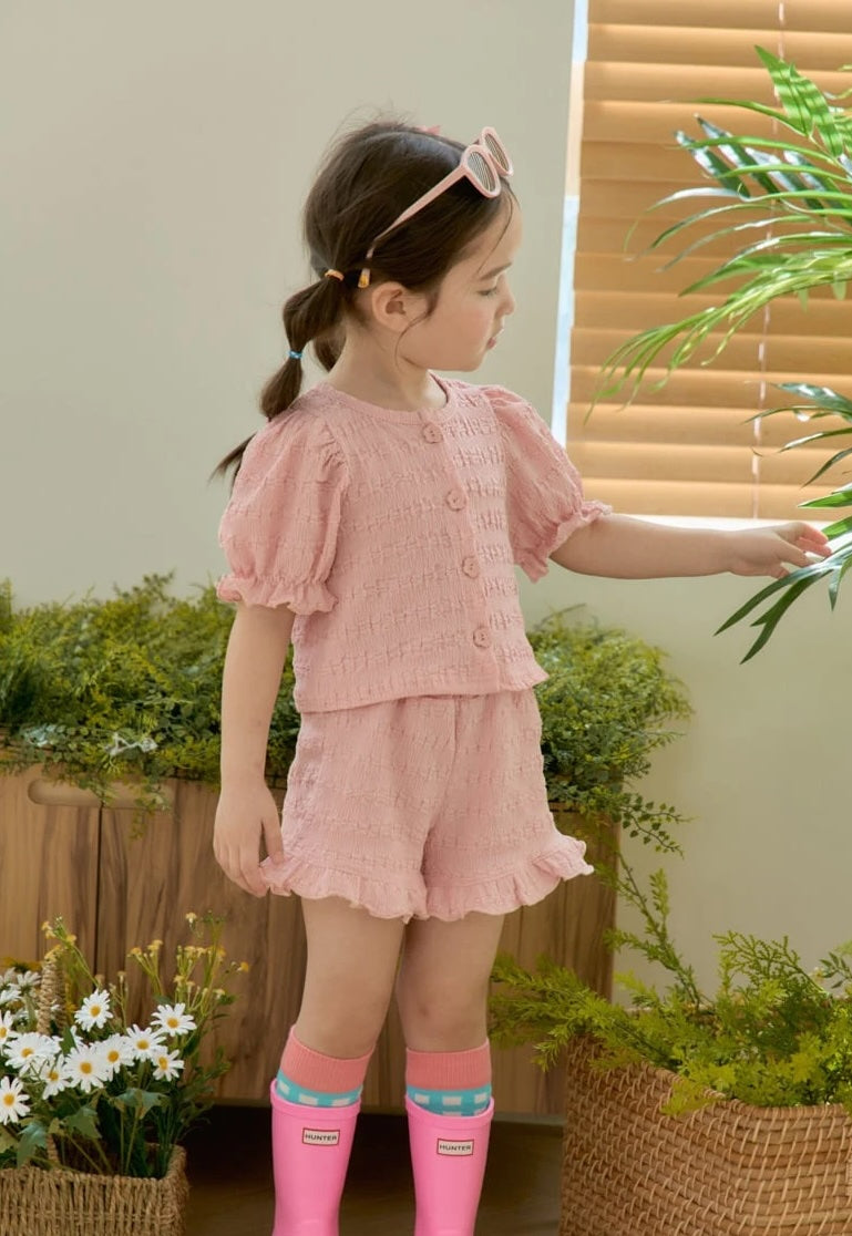 Jazzy Cardigan Short set