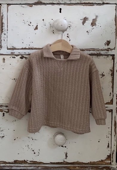 Rib Knit Collar top