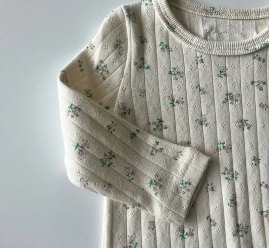 Blossom pointelle set