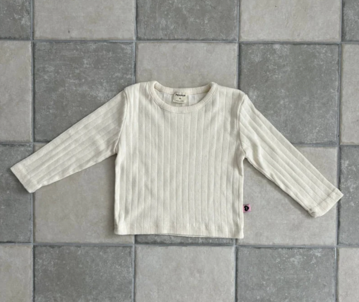 Pointelle Long sleeve