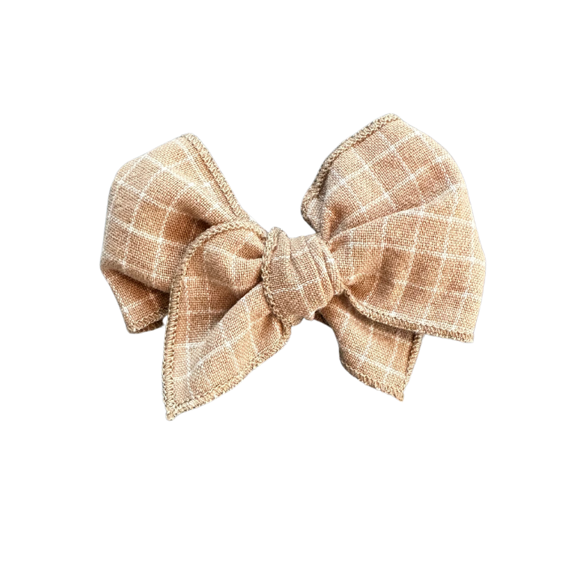 Tan Grid bow