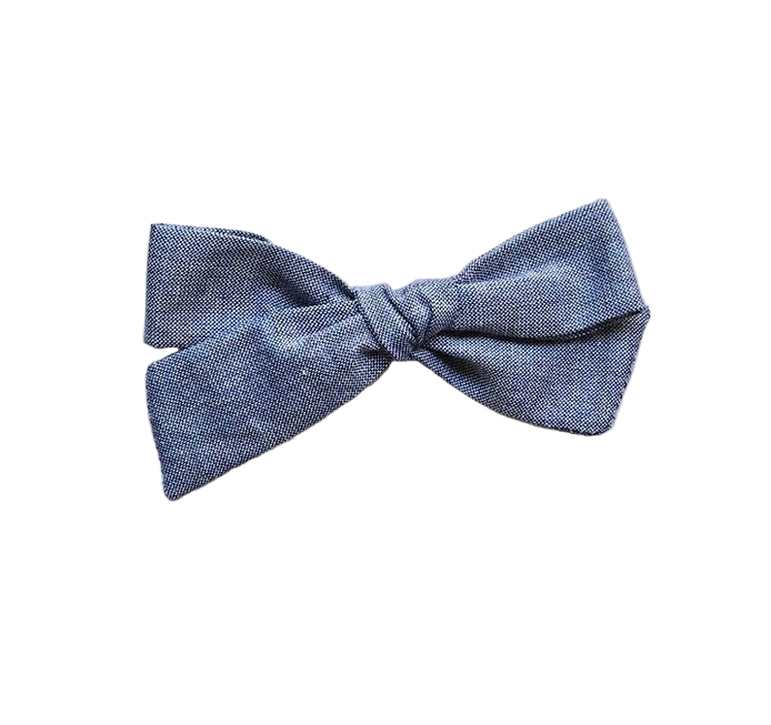 Small denim bow