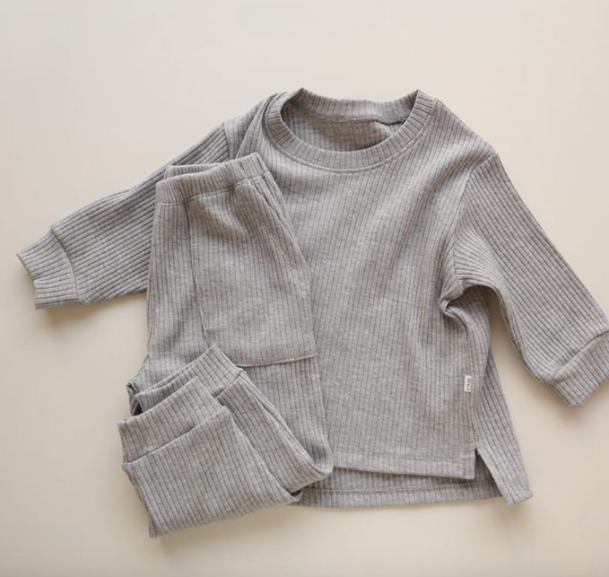 Ribbed patch pocket set