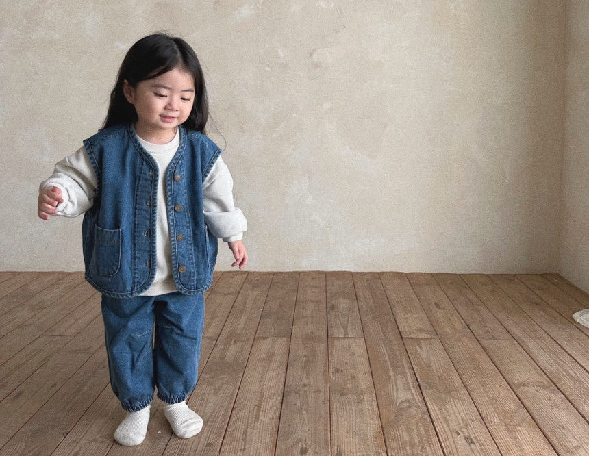 Denim Jogger Pants
