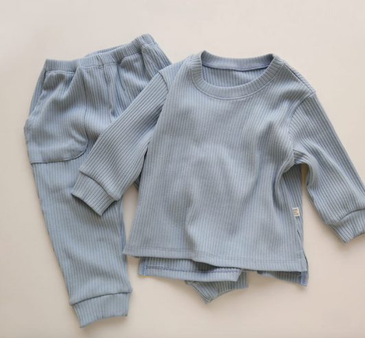 Ribbed patch pocket set