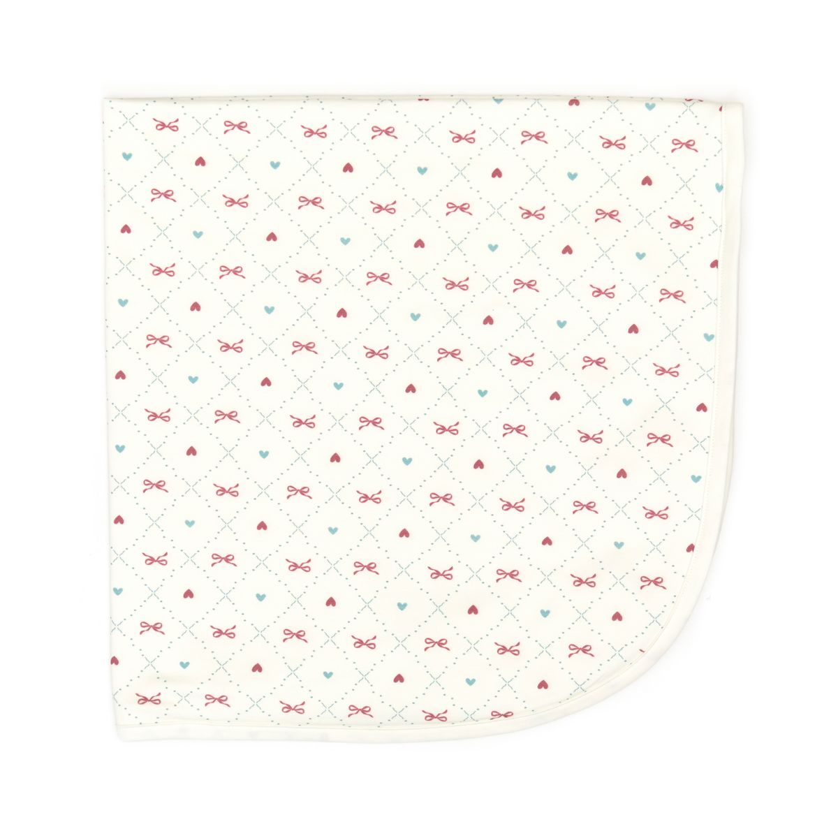 Raspberry bow blanket