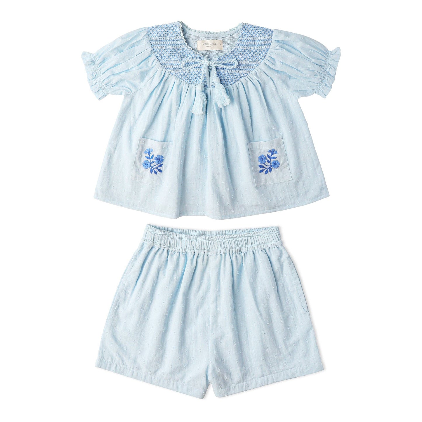 Smocked Top & Shorts Set