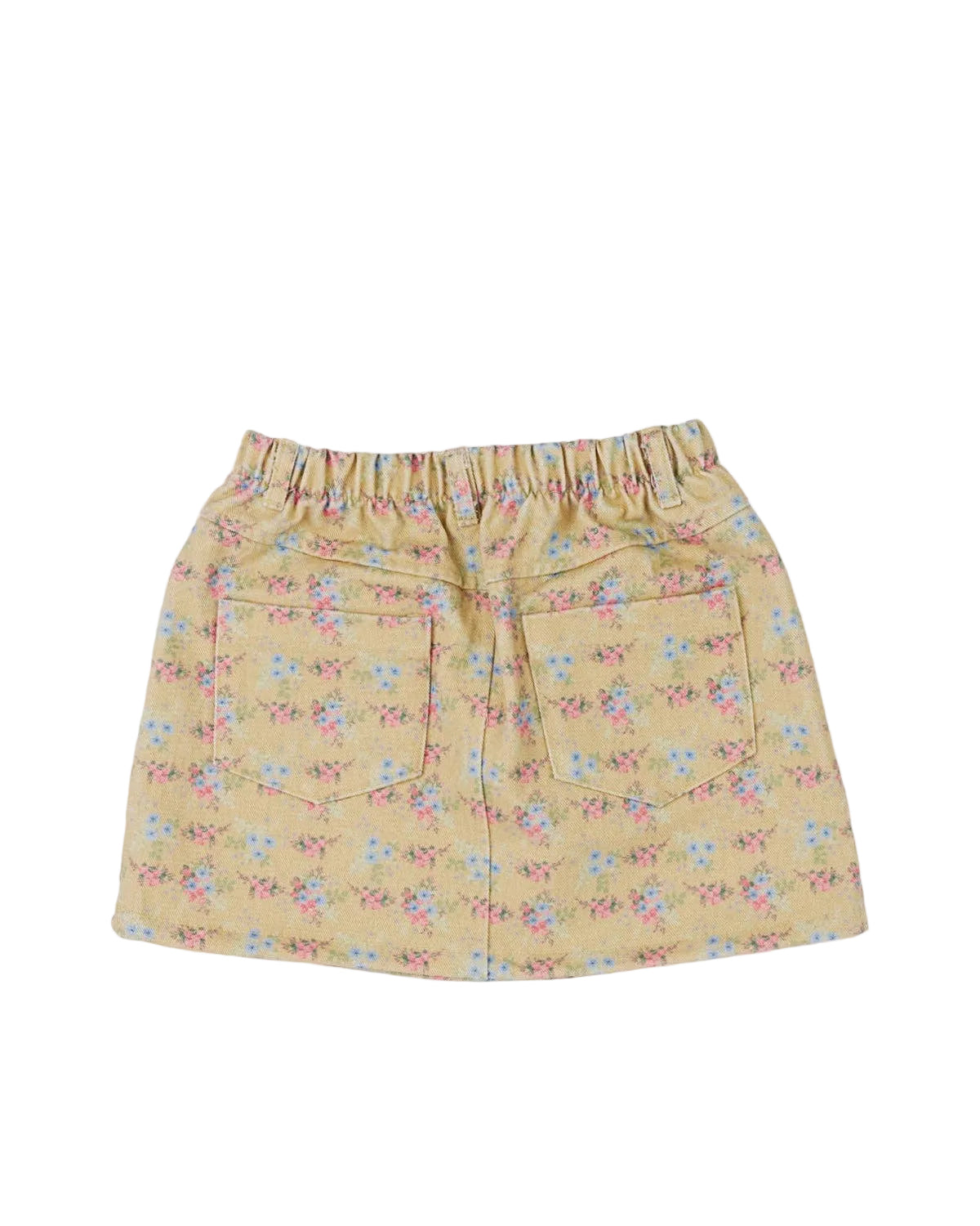 Floral Denim Skirt