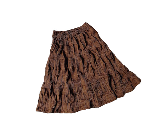 Milly textured maxi skirt