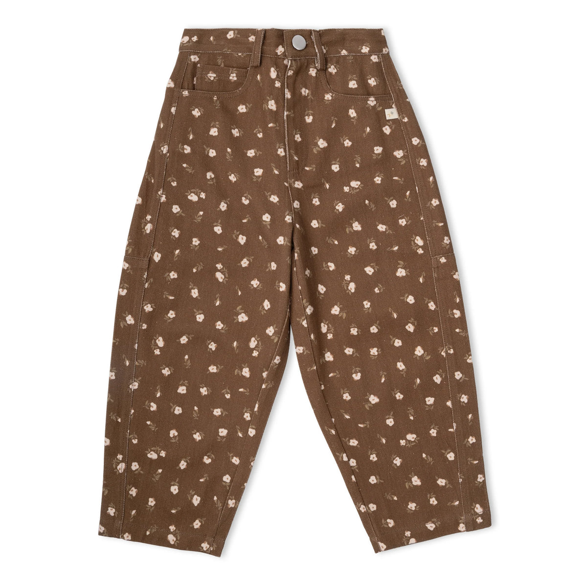 Floral Barrel Pants