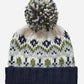 Fairisle Navy Knit Hat