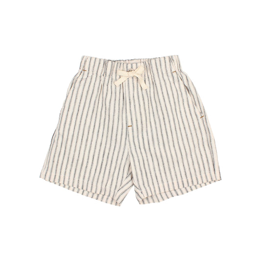 Linen Stripe Bermuda Short