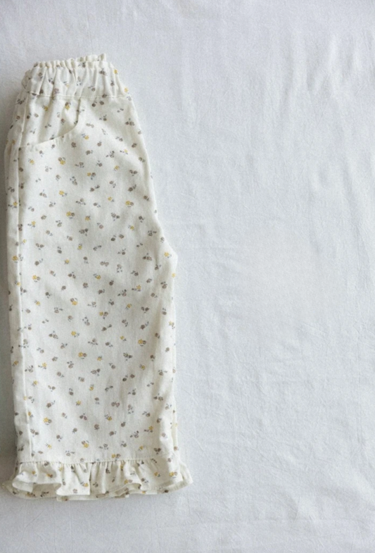 Arley Floral Ruffle pants