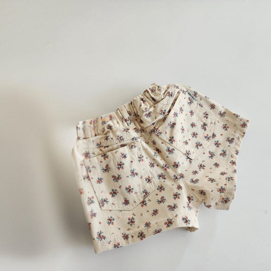 Floral Denim Shorts