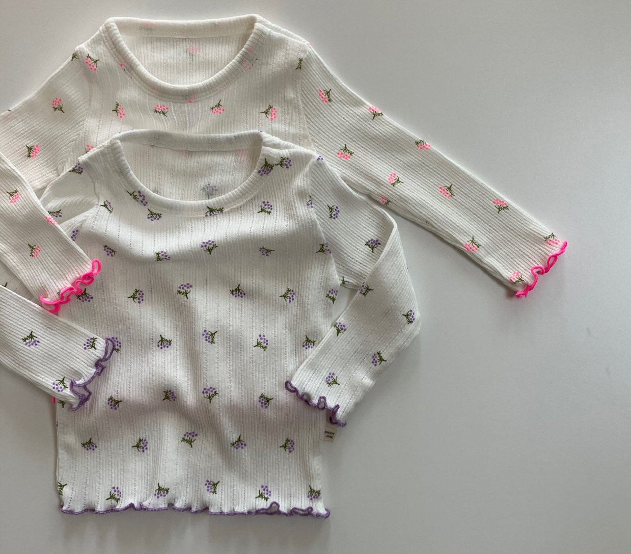 Floral Frill Pajama Set