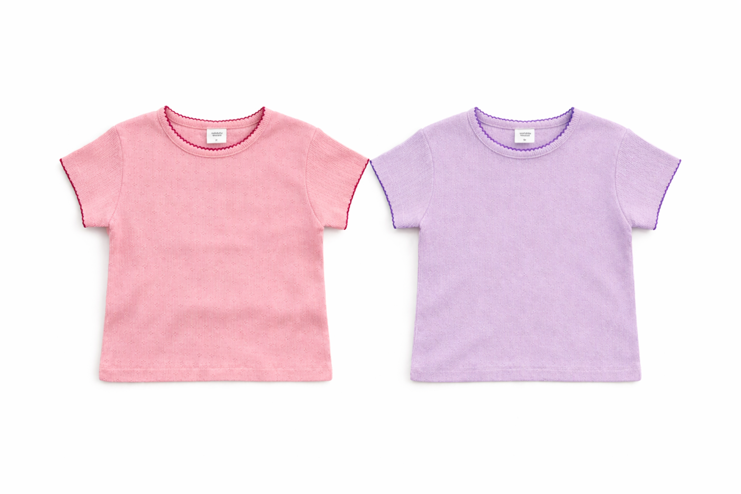 Tonal stitch tee