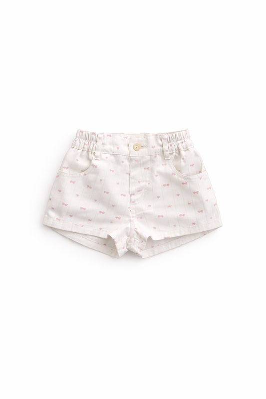 Ribbon print shorts