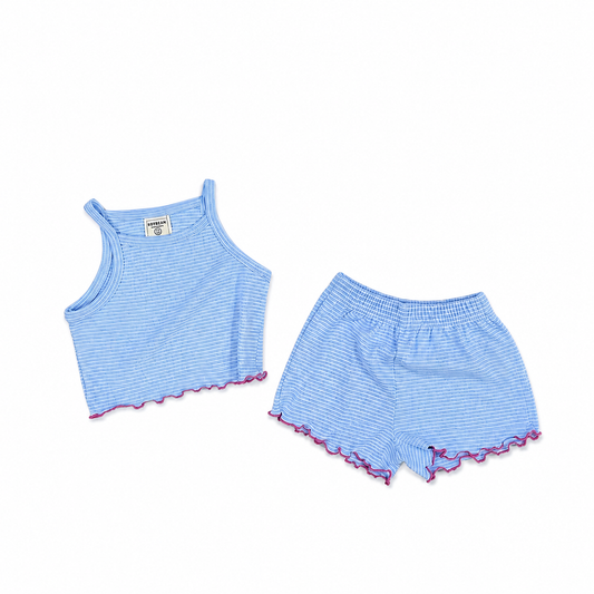 Striped Frill Set