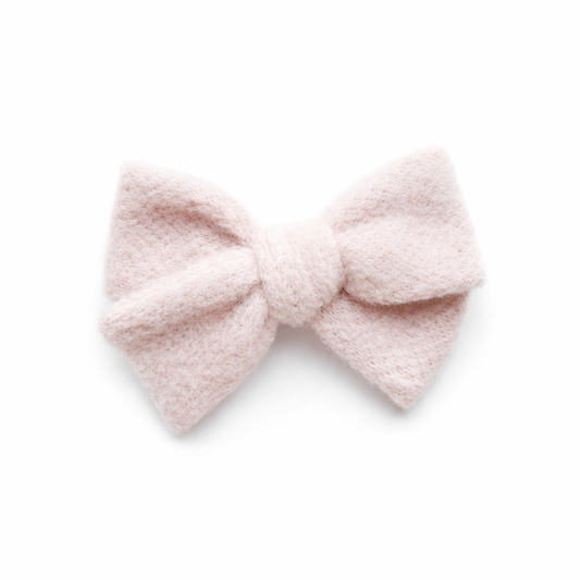 Knit Soft Pink Bow