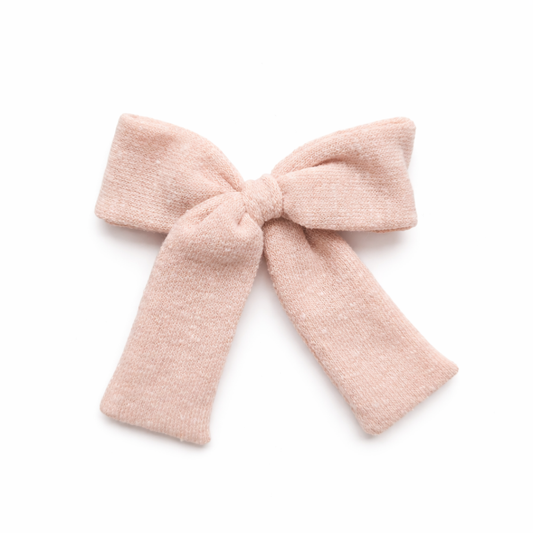 Fabric beige bow
