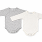 Set of 2 pointelle bodysuits