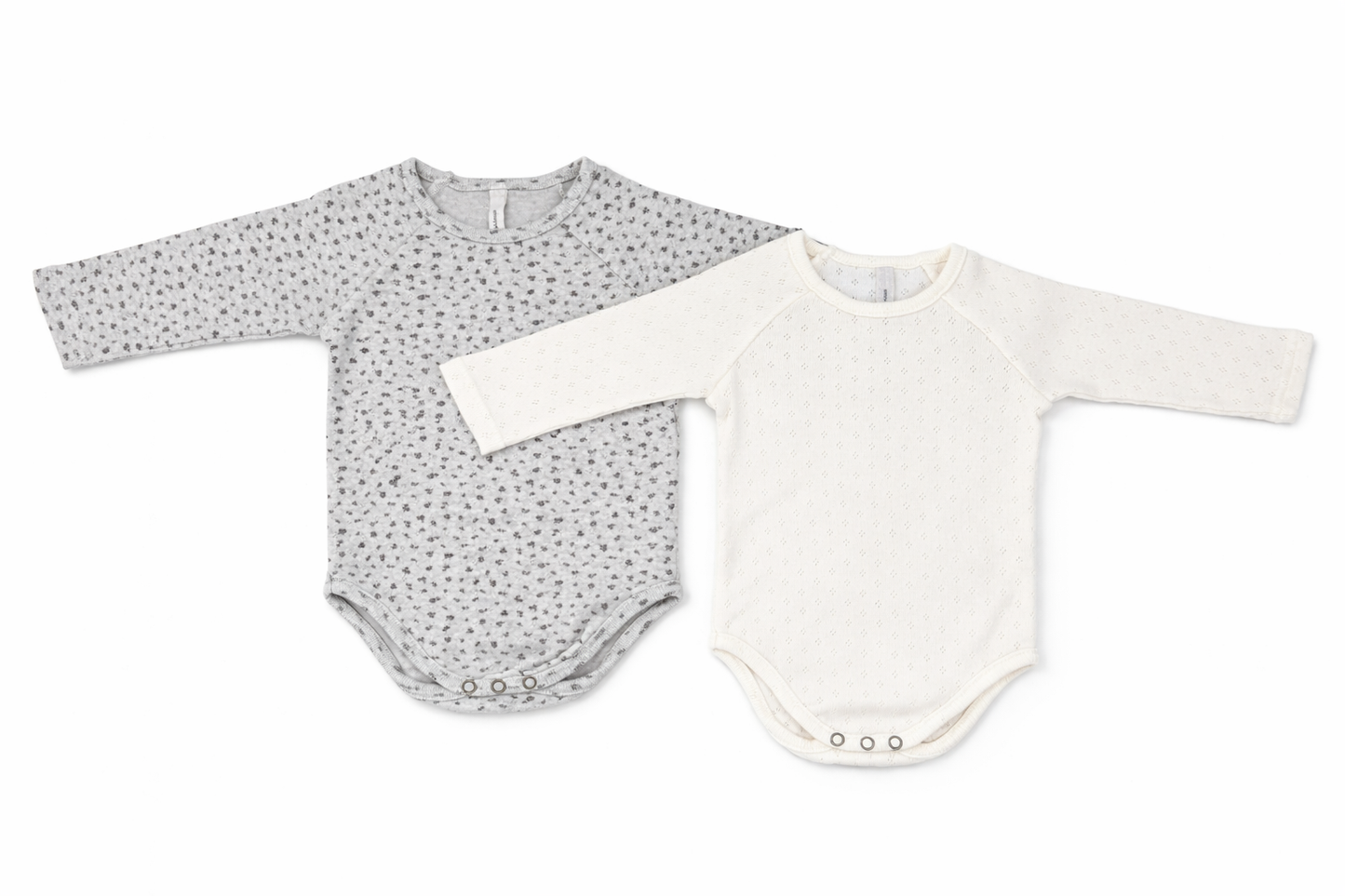 Set of 2 pointelle bodysuits