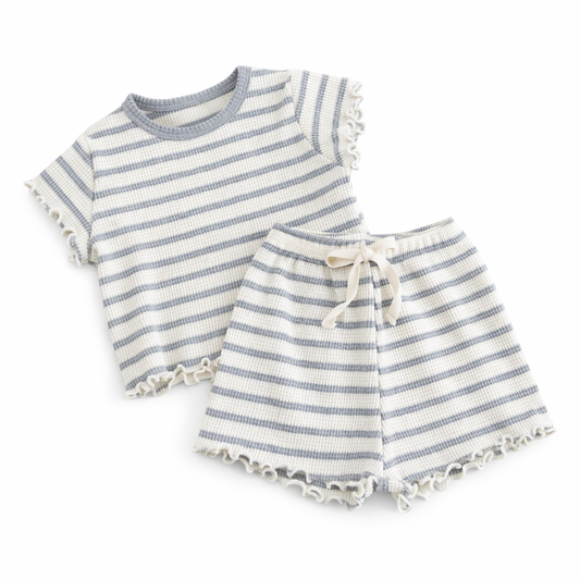 Striped waffle set