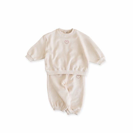 Embroidered Heart Set