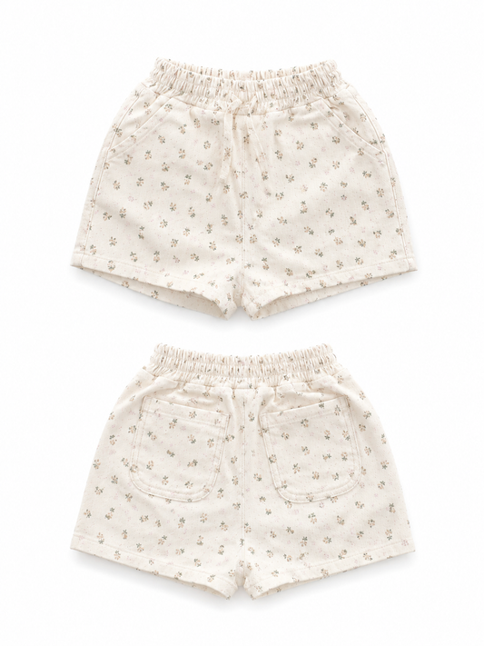 Floral Denim Shorts