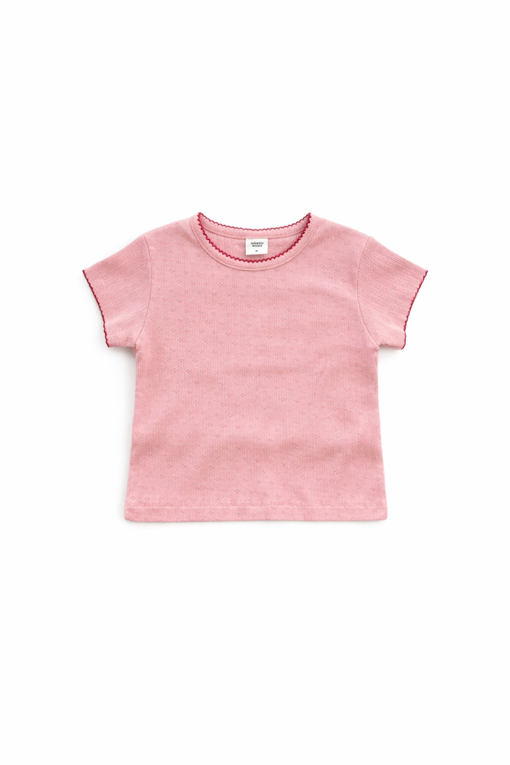 Tonal stitch tee
