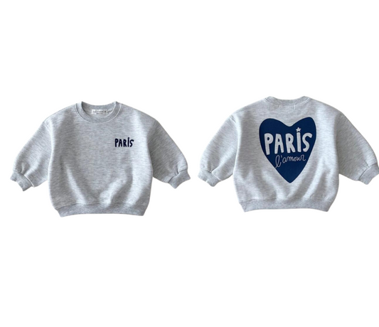 Paris heart sweatshirt