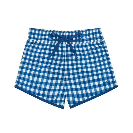 Gingham Swim Trunks