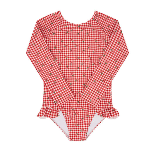 Floral Gingham Rashguard