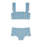Blue Stripe Bandeau Bikini