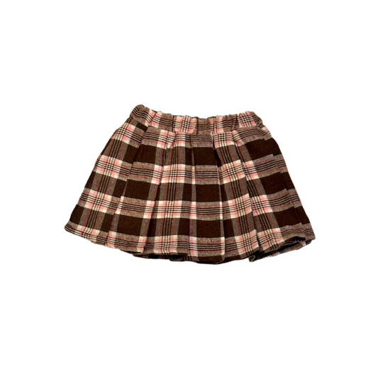 Flannel Pleated Skirt