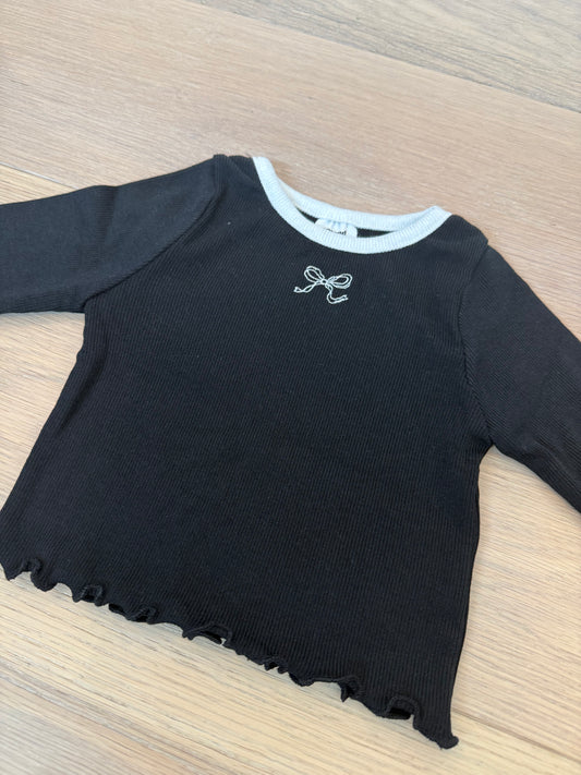 Ribbon ribbed tee