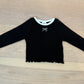 Ribbon ribbed tee