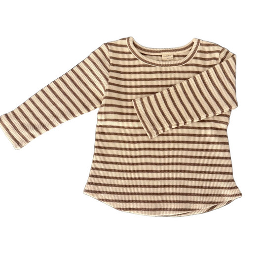 Striped waffle top