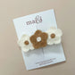 crochet flower barette